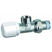 Вентиль термостатич. угловой с горизонтальной буксой 1/2" М24х19