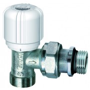 Вентиль термостатич. угловой с преднастройкой 1/2" М24х19, EPDM