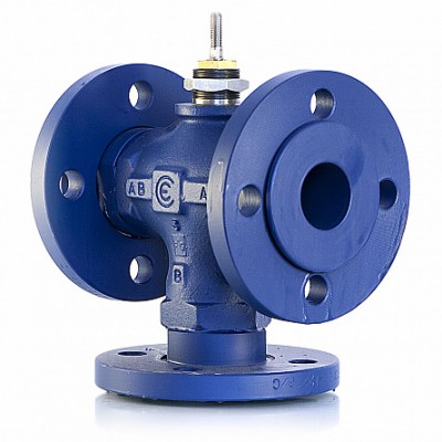 Трехходовой регулирующий клапан - Шток 16,5 мм - Соединение фланцевое -Чугун DN 20 Трехходовой регулирующий клапан - Шток 16,5 мм - Соединение фланцевое -Чугун DN 20