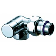 Трехосев. левост-й запорн. вентиль для стал. тр. 1/2"ВР (серебро)/Замена на FL 0167 12P/