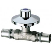 Вентиль с колпаком под штукатурку, пресс-фитинг 1/2", 20*2