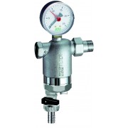 Фильтр 100мкм, с магн.встав., с манометром, Max: 95 °C, 25 бар, 1" ВР-НР