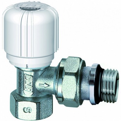 Вентиль термостатич. угловой с преднастройкой 1/2"ВР, EPDM Вентиль термостатич. угловой с преднастройкой 1/2"ВР, EPDM