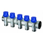 Терморег.коллектор 1", 3 отв.3/4" EUROKONUS
