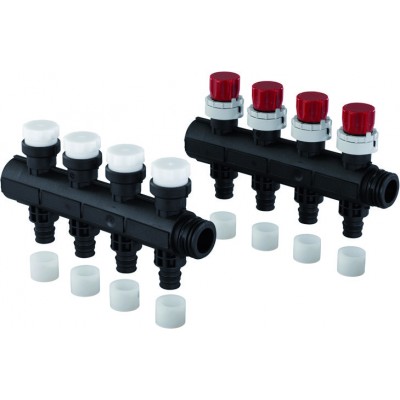 VARIO PLUS КОЛЛЕКТОР С КЛАПАНАМИ ПЛАСТИКОВЫЙ, ВЫХОДЫ 1X 20X2,0 Q&E '1А VARIO PLUS КОЛЛЕКТОР С КЛАПАНАМИ ПЛАСТИКОВЫЙ, ВЫХОДЫ 1X 20X2,0 Q&E '1А