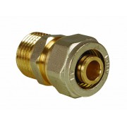 Соединитель обжимной с переходом на наружную резьбу 26х3/4" (Арт.:EU.MY6501 26x34)