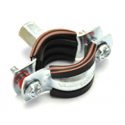 Хомут стальной с резиновой прокладкой Ду 20-25 (1/2") ALTEfix 1,5*20 M8/M10