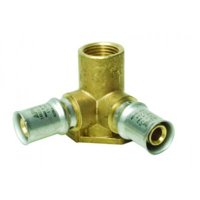 Пресс тройник настенный ВР 1/2"х20 Пресс тройник настенный ВР 1/2"х20