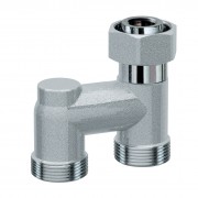 Фитинг для сдвоенного подключения труб д.до 14мм к отводу коллектора, М24х19