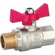 Кран шаровой (ручка-бабочка) 1" внутренняя - наружная резьба EU.ST1285050 1 (Арт.:EU.ST1285050 1)