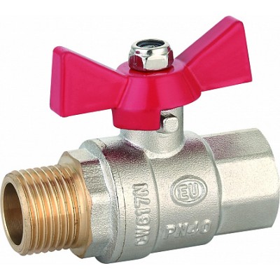 Кран шаровой (ручка-бабочка) 1" внутренняя - наружная резьба EU.ST1285050 1 (Арт.:EU.ST1285050 1) Кран шаровой (ручка-бабочка) 1" внутренняя - наружная резьба EU.ST1285050 1 (Арт.:EU.ST1285050 1)