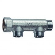 Коллект. 1 1/4" (ВР-НР) с 3 отв. М24х19 (межосев. 50 мм)