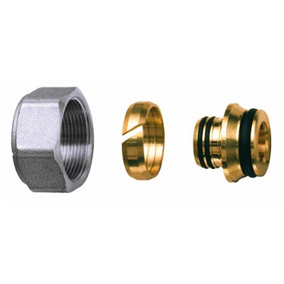 Концовка для м/п труб 20х2 с хром. накидной гайкой М33х1,5 Концовка для м/п труб 20х2 с хром. накидной гайкой М33х1,5