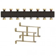 Коллектор до 7 отопительных контуров, кронштейн в КОМПЛЕКТЕ