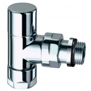 Вентиль запорн.углов. TopFAR, 1/2" гайка М24х19, серебро, EPDM