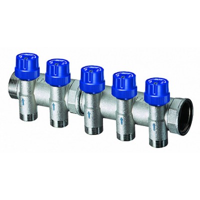 Терморег. коллектор 1" с 3 отв. 1/2" EUROKONUS Терморег. коллектор 1" с 3 отв. 1/2" EUROKONUS