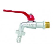Кран шаров.GARDEN, 3/4"х1", крас.рычаг