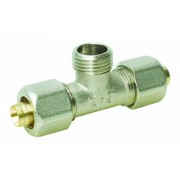 Тройник АРЕ цанговый с 2 адапт. НР 3/4"х20, шт