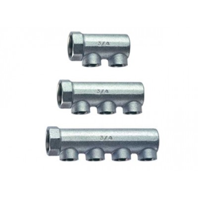 Коллектор концевой 3/4"ВР с 4 отвод. 1/2"ВР, межосев.36мм Коллектор концевой 3/4"ВР с 4 отвод. 1/2"ВР, межосев.36мм