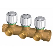 Коллектор балансировочный с преднастройкой, 3/4", отв. 3шт.М24х19