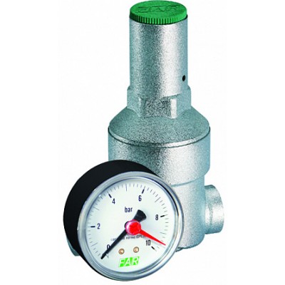 Редуктор хром. 1" (ВР), с манометром Редуктор хром. 1" (ВР), с манометром