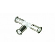 Тройник равнопроходный, ПВДФ пресс (белый), 32x32x32