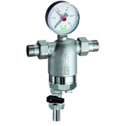 Фильтр 300мкм, с магн.встав., с манометром, Max: 95 °C, 25 бар, 3/4" НР