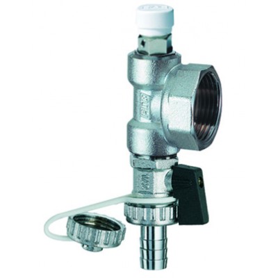 Хром.концев.узел 1 1/4" (ВР) с ручным воздухоотвод.и слив.краном Хром.концев.узел 1 1/4" (ВР) с ручным воздухоотвод.и слив.краном