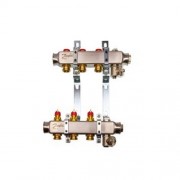 Комплект коллекторов для отопления SSM-3 с кронштейнами для 3 контуров, нерж. Сталь