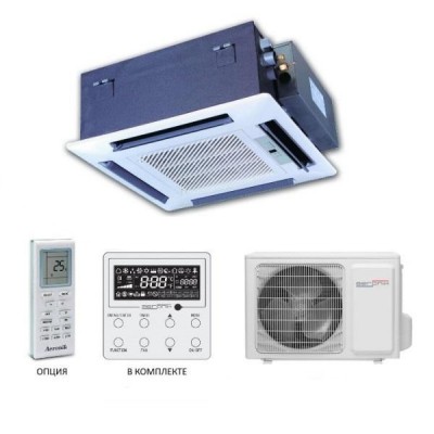 Кассетный кондиционер AERONIK AERONIK AKH60K3HI/AUHN60NM3НO с пан-ю TF06 (фреон 410) Кассетный кондиционер AERONIK AERONIK AKH60K3HI/AUHN60NM3НO с пан-ю TF06 (фреон 410)