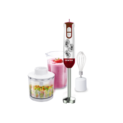 Блендер Centek CT-1336 Flower (белый/красн) 800Вт DC мотор Блендер Centek CT-1336 Flower (белый/красн) 800Вт DC мотор