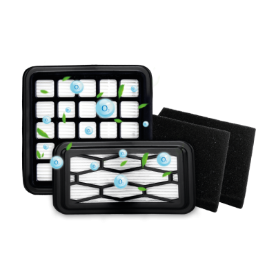 Набор фильтров для пылесосов Centek CT-2535-A в коробке: 2HEPA + внутренний фильтр Набор фильтров для пылесосов Centek CT-2535-A в коробке: 2HEPA + внутренний фильтр