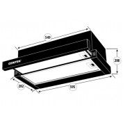 Вытяжка Centek CT-1841-60 SS (сталь) ширина 60 см