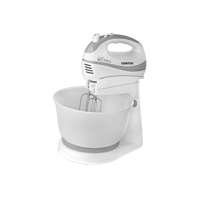 Миксер с чашей Centek CT-1105 (белый/серый) 320Вт Миксер с чашей Centek CT-1105 (белый/серый) 320Вт