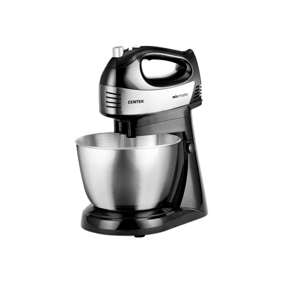Миксер с чашей Centek CT-1124 (черн/сталь) 600Вт Миксер с чашей Centek CT-1124 (черн/сталь) 600Вт