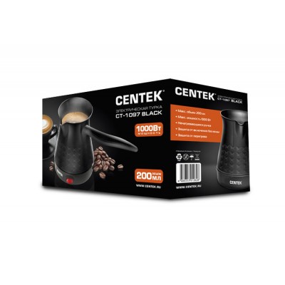 Электрическая турка Centek CT-1097 Black (черный) 200 мл Электрическая турка Centek CT-1097 Black (черный) 200 мл