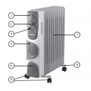 Масляный обогреватель Centek CT-6204-11 секц.(25м) 2900Вт, ТУРБО-вентилятор, 3 режима терморегулятор