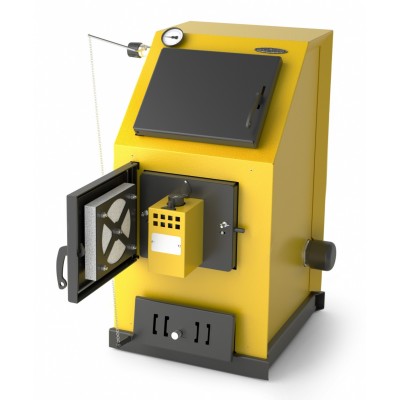 Твердотопливный котел ТМФ Оптимус Газ Автоматик 20кВт АРТ под ТЭН желтый Твердотопливный котел ТМФ Оптимус Газ Автоматик 20кВт АРТ под ТЭН желтый