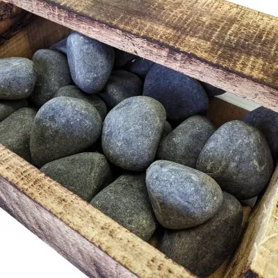 Камень для бани Оливин шлифованный (10 кг, ящик) Камень для бани Оливин шлифованный (10 кг, ящик)