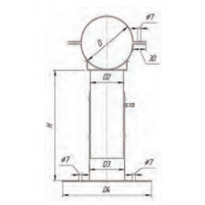 Кронштейн С/Ткв 20-35, УМК ф 300, AISI 439/1,0мм Кронштейн С/Ткв 20-35, УМК ф 300, AISI 439/1,0мм