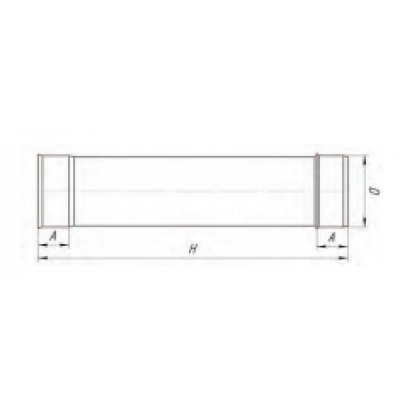 Труба УМК ф 110, 0,25м, AISI 439/0,5мм Труба УМК ф 110, 0,25м, AISI 439/0,5мм