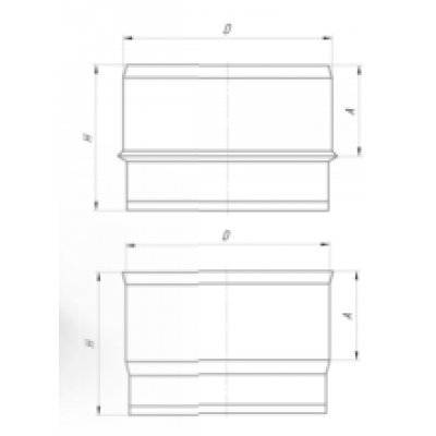 Заглушка глухая, УМК ф 310, AISI 439/0,5мм, В, риф Заглушка глухая, УМК ф 310, AISI 439/0,5мм, В, риф