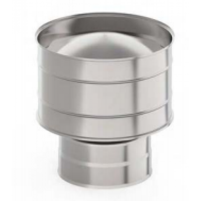 Оголовок с дефлектором, УМК ф 150х200, AISI 439/439, 1,0мм/0,5мм, (К), h=230мм Оголовок с дефлектором, УМК ф 150х200, AISI 439/439, 1,0мм/0,5мм, (К), h=230мм