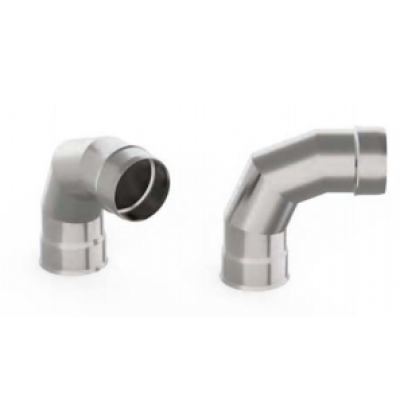 Отвод 90*, УМК ф 100, AISI 439/0,5мм, тип-2 Отвод 90*, УМК ф 100, AISI 439/0,5мм, тип-2