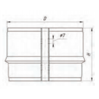 Хомут обжимной, УМК ф 80, AISI 439/0,5мм, h=60мм Хомут обжимной, УМК ф 80, AISI 439/0,5мм, h=60мм