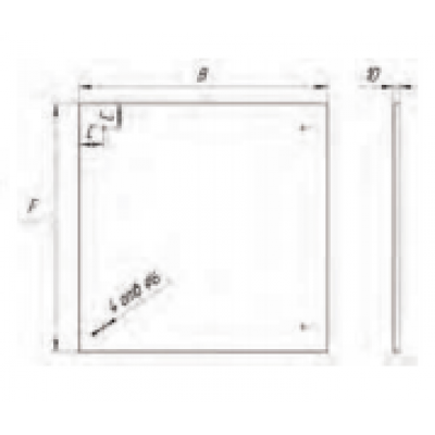 Экран защитный УМК 600х 400, AISI 430/0,5мм Экран защитный УМК 600х 400, AISI 430/0,5мм