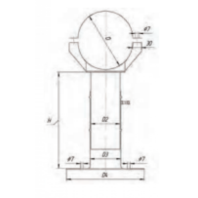 Кронштейн О/Т 40-75, УМК ф 115, AISI 439/1,0мм Кронштейн О/Т 40-75, УМК ф 115, AISI 439/1,0мм