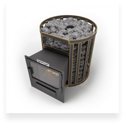 Печь банная Сабантуй Булава чугун 16 панорама Печь банная Сабантуй Булава чугун 16 панорама