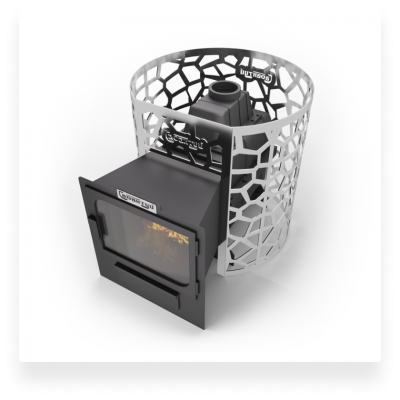 Печь банная Сабантуй Саванна чугун 24 панорама Печь банная Сабантуй Саванна чугун 24 панорама