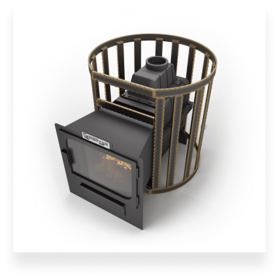 Печь банная Сабантуй Булава чугун 16 панорама Печь банная Сабантуй Булава чугун 16 панорама